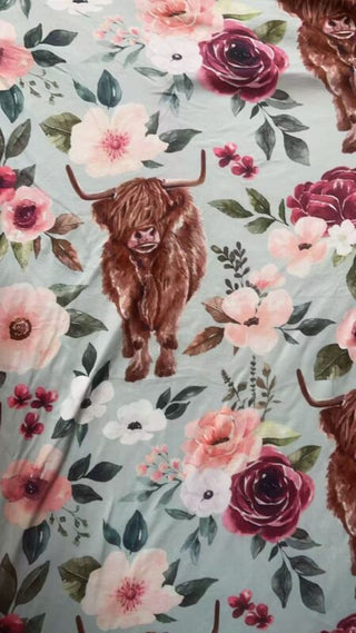 PREORDER Shirley Sleepshirt | Floral Cow - shipping late February