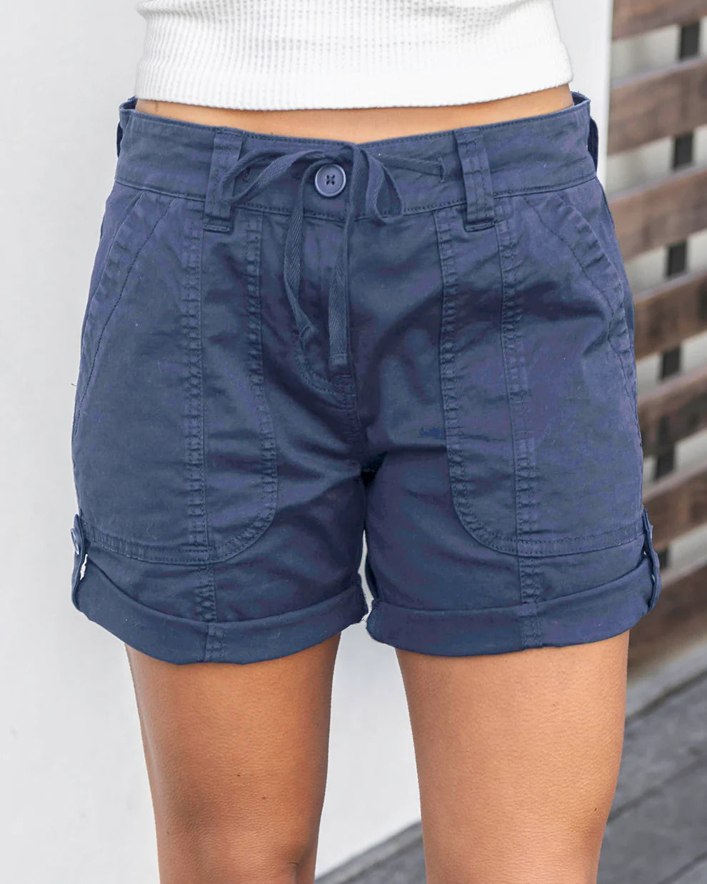 *PREORDER* Grace & Lace | Cargo Shorts | Soft Navy