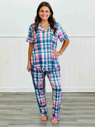 *NEW* Shirley Pajama Set | Button Down & Pants | Wonderful Plaid
