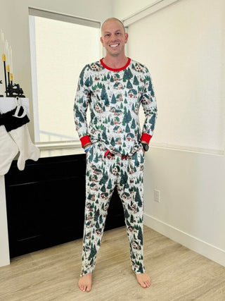 PREORDER Shirley Matching Holiday Set | MENS | Winter Woodland - shipping mid October