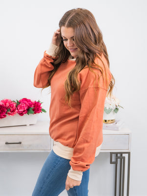 Ampersand | Pullover Sweatshirt | Pink Breeze