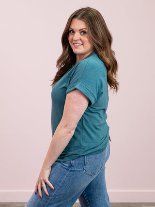 *NEW* Remmie Short Sleeve Terry Top | Forest