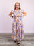 Natalie Floral Smocked Midi Dress | Blush Multi