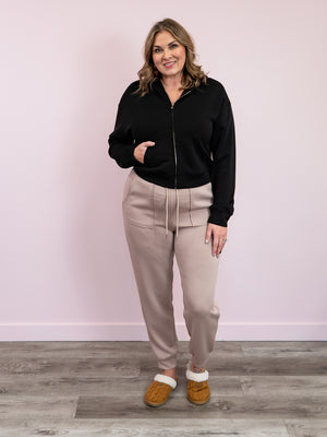 RD Style | Joselle Soft Scuba Jogger | Taupe