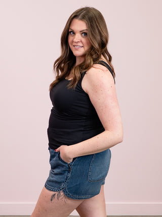 Second Skin | Tia Tank Top | Black