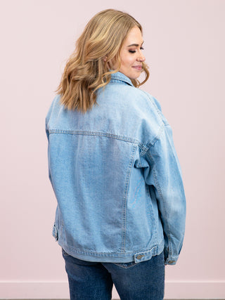*NEW* Risen | Lizzy Oversized Jacket | Light Wash