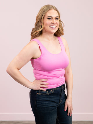 *NEW* Raya Reversible Seamless Tank | Candy Pink