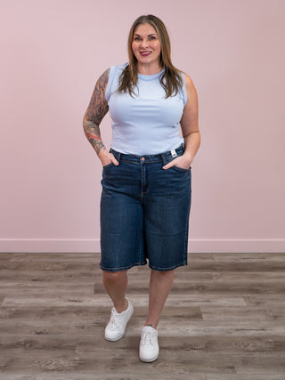 *NEW* Morgan Micro Striped Tank | Periwinkle