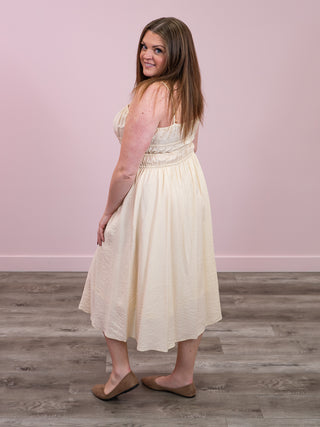 *NEW* DEX | Francesca Midi Dress | Buttercream