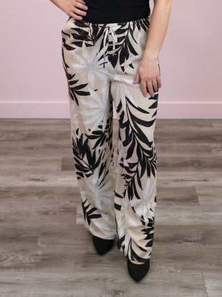 *NEW* DEX | Tammy Wide Leg Pant | Abstract Leaf