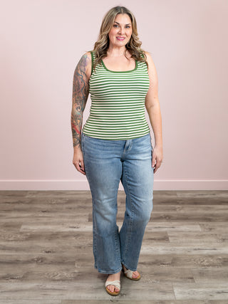 *FINAL SALE* Always Be Kind Rib Tank Top | Green