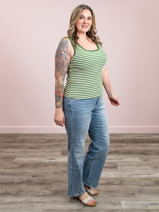 *FINAL SALE* Always Be Kind Rib Tank Top | Green