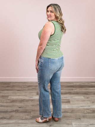 *FINAL SALE* Always Be Kind Rib Tank Top | Green