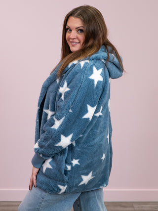 *NEW* The Polar Cardi | Blue + White Stars