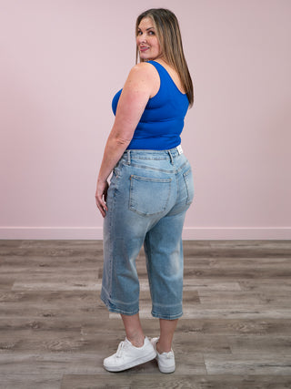 *NEW* Raya Reversible Seamless Tank | Light Navy