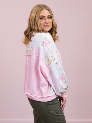Meant To Be Pullover | Blush & Pink