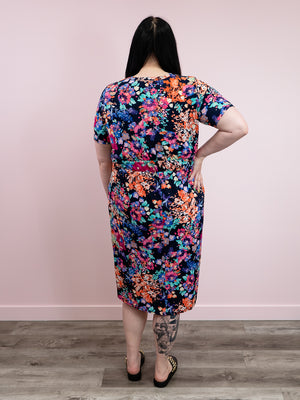 Mattie Midi Dress | Isabelle Floral | Navy