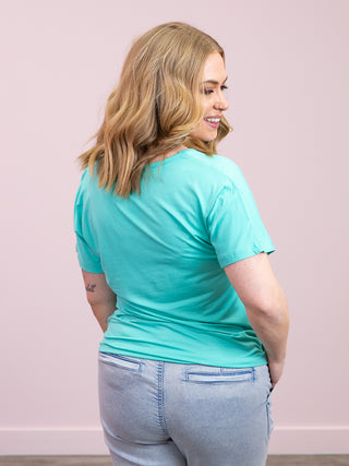*NEW* Chloe Cozy Tee | Turquoise