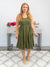 *FINAL SALE* Alena Tiered Dress | SOLID | Army Green