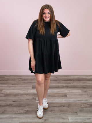 *NEW* Brunette The Label | Tiered Dress | Black