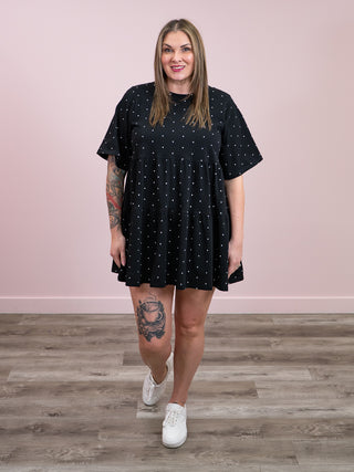 *NEW* Brunette The Label | Tiered Dress | Black & White