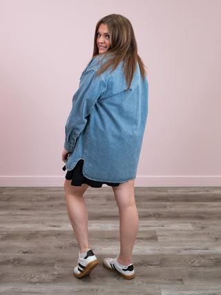 Brunette The Label | Shania Jacket | Vintage Blue