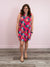 Raquel Floral Dress | Hot Pink