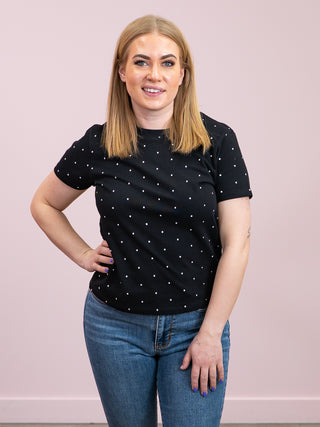 Brunette The Label | The Paris Tee | Black & White