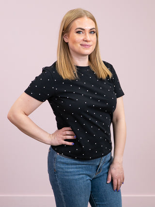 Brunette The Label | The Paris Tee | Black & White