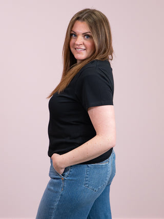 *NEW* Brunette The Label | The Paris Tee | Black