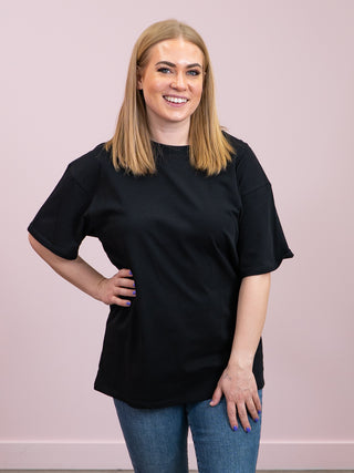 *NEW* Brunette The Label | Oversized Boxy Tee | Black