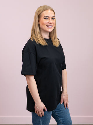 *NEW* Brunette The Label | Oversized Boxy Tee | Black