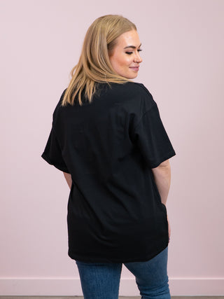 *NEW* Brunette The Label | Oversized Boxy Tee | Black