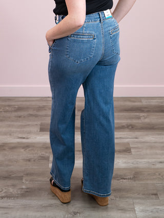 *NEW* Judy Blue | High Rise Column Trouser Jean | Flint