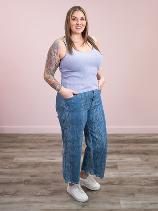 DEX | Winnie Pointelle Tank | Lilac Haze