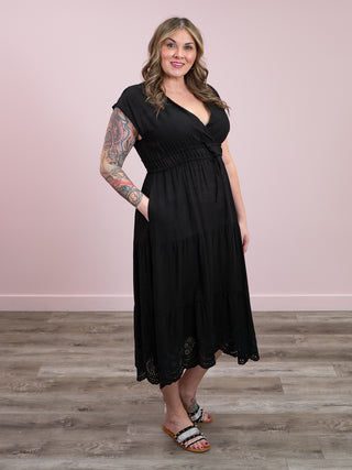 DEX | Beverly Eyelet Dress | Black Wash