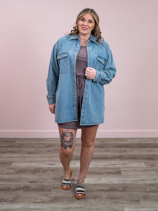 Brunette The Label | Shania Jacket | Vintage Blue