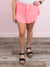 Steffi Ruffle Hem Tennis Skirt | Bright Pink