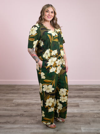 DEX | Easy Elegance Wide Leg Flowy Pant | Palm Blossom