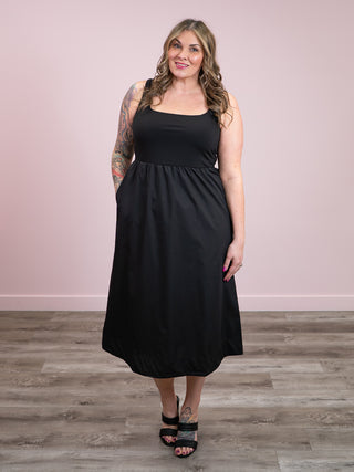 DEX | Belinda Midi Dress | Black