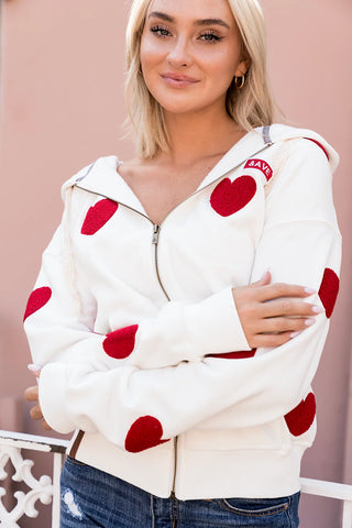 *RESTOCK* Ampersand | Comfort Zone Fullzip Sweatshirt | Pulling Heartstrings