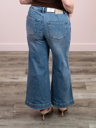 *NEW* Judy Blue | Mid Rise Bandana Ankle Wide Jean | Lane