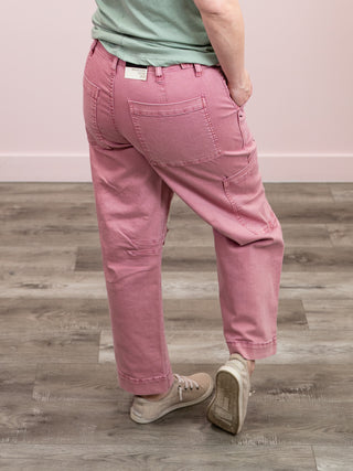 *NEW* RD Style | Julie Stretch Twill Cargo Pants | Petal Pink