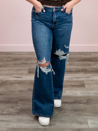 *NEW* Judy Blue | Adjustable Distressed Column Straight Jean | Ronin