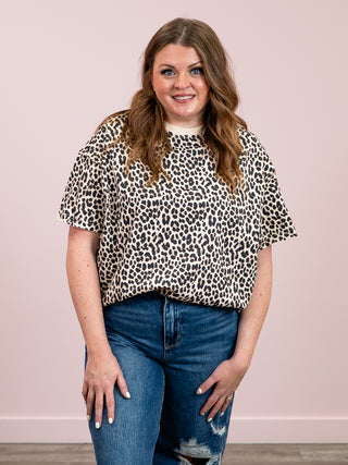 Ampersand | Boyfriend Tee | Layover Leopard