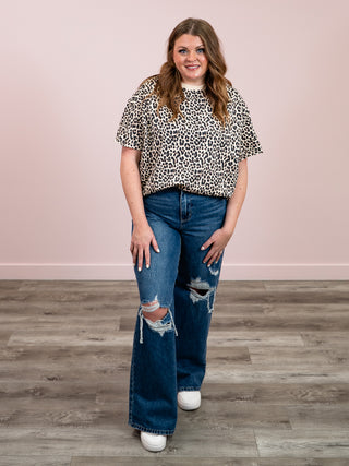 Ampersand | Boyfriend Tee | Layover Leopard