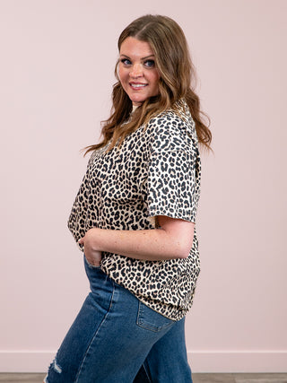 Ampersand | Boyfriend Tee | Layover Leopard