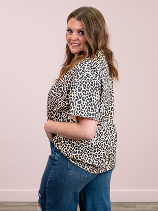 Ampersand | Boyfriend Tee | Layover Leopard