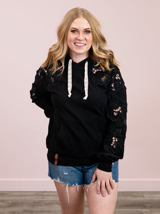 Ampersand | University Hoodie | Love Story | Black