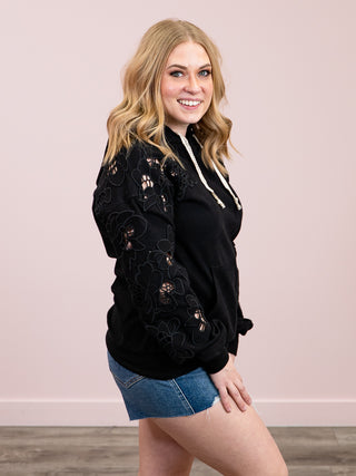 Ampersand | University Hoodie | Love Story | Black